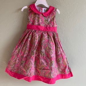 Beautiful paisley pink boutique dress sz 3